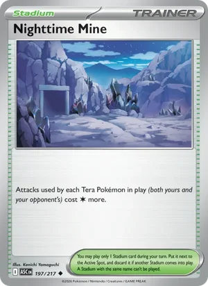 Nighttime Mine 197/217 Uncommon, Ascended Heroes Pokémon TCG card