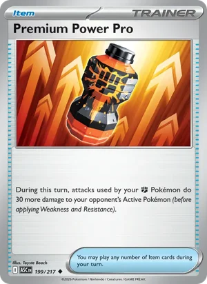 Premium Power Pro 199/217 Uncommon, Ascended Heroes Pokémon TCG card