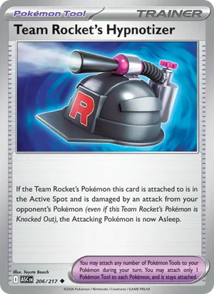 Team Rocket's Hypnotizer 206/217 Uncommon, Ascended Heroes Pokémon TCG card