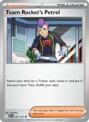 Team Rocket's Petrel 207/217 Uncommon, Ascended Heroes Pokémon TCG card