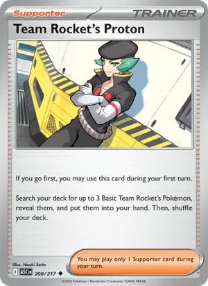 Team Rocket's Proton 208/217 Uncommon, Ascended Heroes Pokémon TCG card