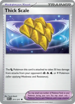 Thick Scale 211/217 Uncommon, Ascended Heroes Pokémon TCG card