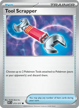 Tool Scrapper 212/217 Common, Ascended Heroes Pokémon TCG card