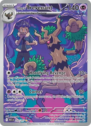 Hop's Trevenant 237/217 Illustration Rare, Ascended Heroes Pokémon TCG card