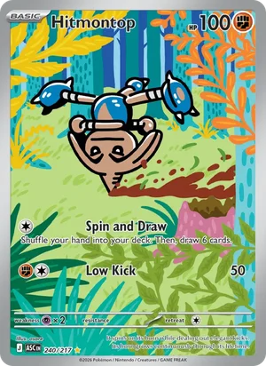 Hitmontop 240/217 Illustration Rare, Ascended Heroes Pokémon TCG card