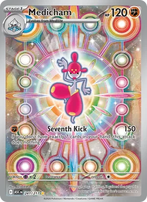 Medicham 241/217 Illustration Rare, Ascended Heroes Pokémon TCG card