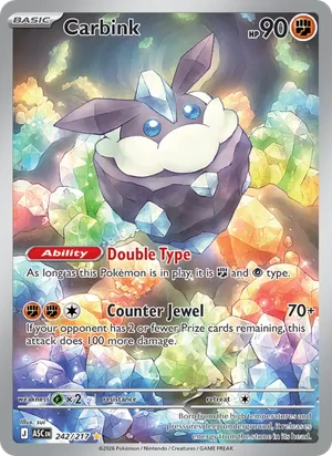 Carbink 242/217 Illustration Rare, Ascended Heroes Pokémon TCG card
