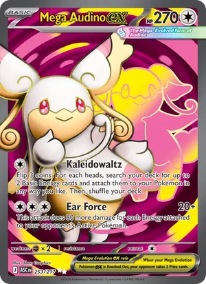 Mega Audino ex 253/217 Ultra Rare, Ascended Heroes Pokémon TCG card