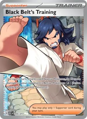 Black Belt's Training 255/217 Ultra Rare, Ascended Heroes Pokémon TCG card