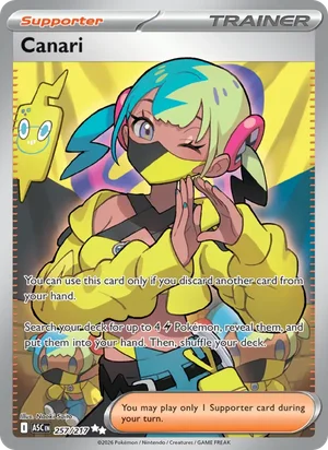Canari 257/217 Ultra Rare, Ascended Heroes Pokémon TCG card