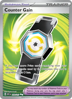 Counter Gain 259/217 Ultra Rare, Ascended Heroes Pokémon TCG card