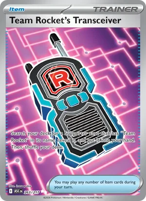 Team Rocket's Transceiver 263/217 Ultra Rare, Ascended Heroes Pokémon TCG card