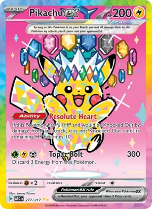 Pikachu ex 277/217 Special Illustration Rare