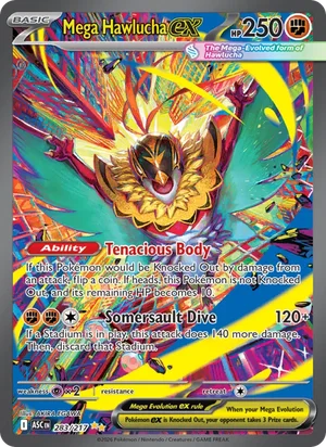 Mega Hawlucha ex 283/217 Special Illustration Rare, Ascended Heroes Pokémon TCG card