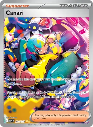 Canari 291/217 Special Illustration Rare, Ascended Heroes Pokémon TCG card