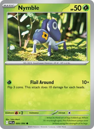 Nymble Phantasmal Flames Pokémon TCG Common 009