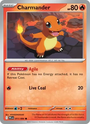 Charmander Phantasmal Flames Pokémon TCG Common 011