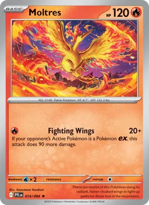 Moltres Phantasmal Flames Pokémon TCG Rare 014