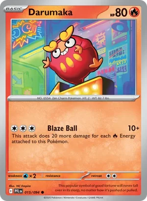Darumaka Phantasmal Flames Pokémon TCG Common 015