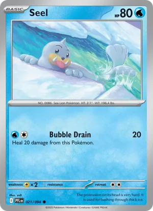 Seel Phantasmal Flames Pokémon TCG Common 021