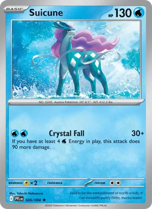 Suicune Phantasmal Flames Pokémon TCG Rare 026