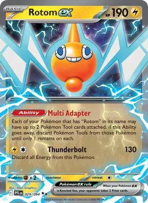 Rotom ex Phantasmal Flames Pokémon TCG Double Rare 029