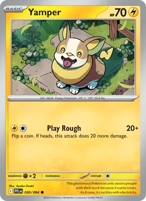 Yamper Phantasmal Flames Pokémon TCG Common 030