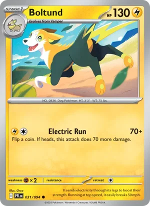 Boltund Phantasmal Flames Pokémon TCG Common 031