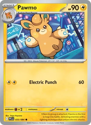 Pawmo Phantasmal Flames Pokémon TCG Common 033