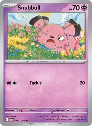 Snubbull Phantasmal Flames Pokémon TCG Common 037