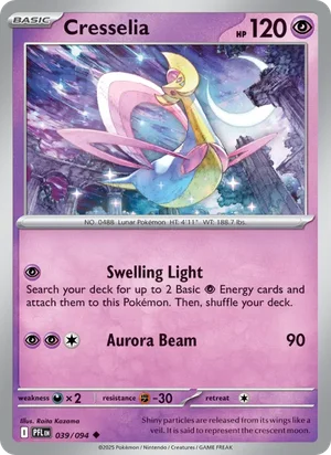 Cresselia Phantasmal Flames Pokémon TCG Uncommon 039