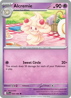 Alcremie Phantasmal Flames Pokémon TCG Uncommon 044
