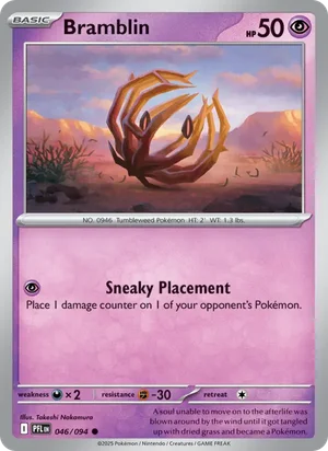 Bramblin Phantasmal Flames Pokémon TCG Common 046