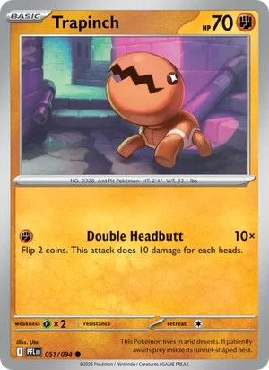Trapinch Phantasmal Flames Pokémon TCG Common 051