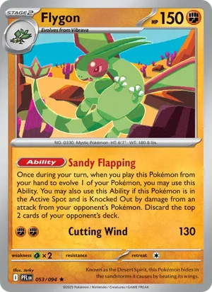 Flygon Phantasmal Flames Pokémon TCG Rare 053