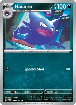 Haunter Phantasmal Flames Pokémon TCG Uncommon 055