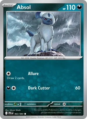 Absol Phantasmal Flames Pokémon TCG Common 063