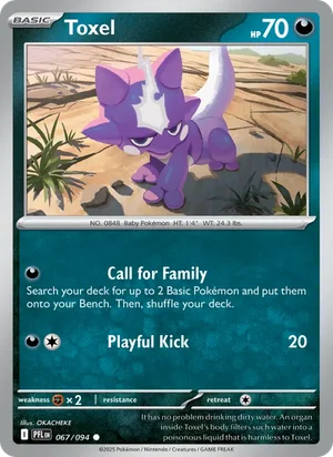 Toxel Phantasmal Flames Pokémon TCG Common 067