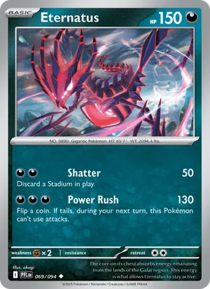 Eternatus Phantasmal Flames Pokémon TCG Uncommon 069
