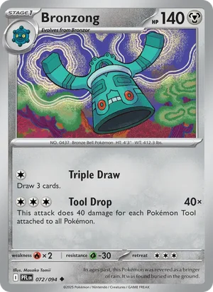 Bronzong Phantasmal Flames Pokémon TCG Uncommon 072