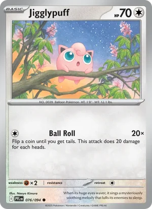 Jigglypuff Phantasmal Flames Pokémon TCG Common 076