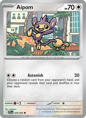 Aipom Phantasmal Flames Pokémon TCG Common 078