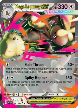 Mega Lopunny ex Phantasmal Flames Pokémon TCG Double Rare 084