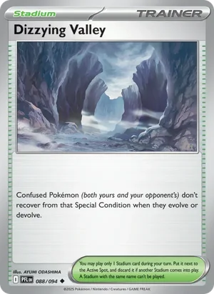Dizzying Valley Phantasmal Flames Pokémon TCG Uncommon 088