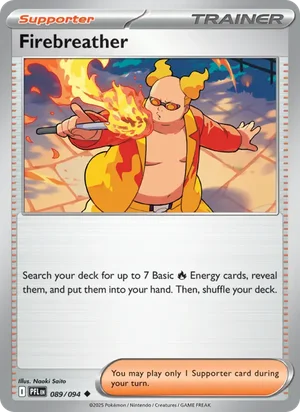 Firebreather Phantasmal Flames Pokémon TCG Uncommon 089