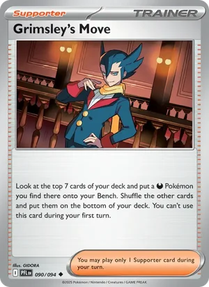 Grimsley's Move Phantasmal Flames Pokémon TCG Uncommon 090