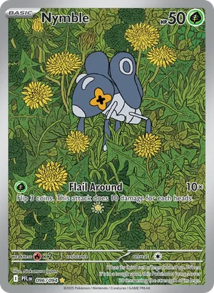 Nymble Phantasmal Flames Pokémon TCG Illustration Rare 096