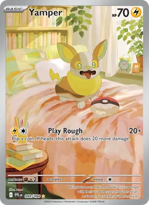 Yamper Phantasmal Flames Pokémon TCG Illustration Rare 099