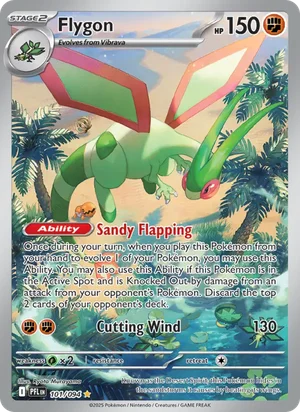 Flygon Phantasmal Flames Pokémon TCG Illustration Rare 101