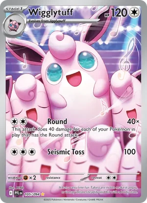 Wigglytuff Phantasmal Flames Pokémon TCG Illustration Rare 105